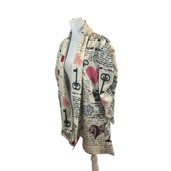 Brand‎ new with Tags Lily Firmiana Open Front Skeleton Key Cardigan XL - Picture 7 of 10